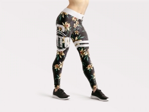 Orchid Flowers Tights